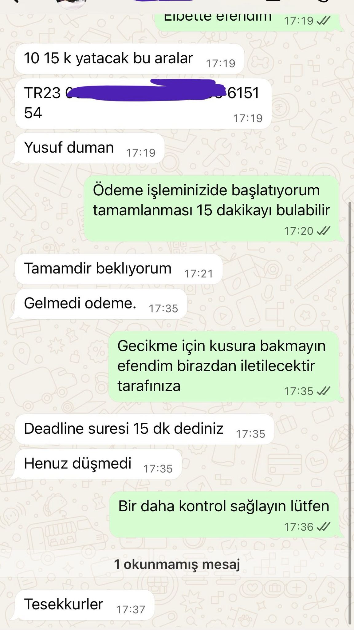 Müşteri referansı - Hızlı ödeme